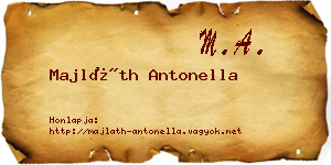 Majláth Antonella névjegykártya